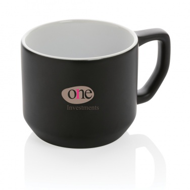 Logo trade promotional gifts picture of: Ceramic modern mug 350ml