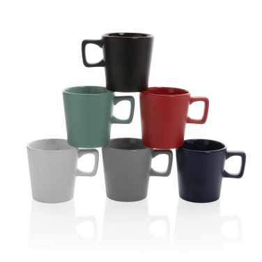 Logo trade promotional merchandise image of: Ceramic modern coffee mug 300ml