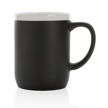 Logo trade promotional gift photo of: Ceramic mug with white rim 300ml