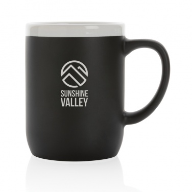 Logotrade promotional product picture of: Ceramic mug with white rim 300ml