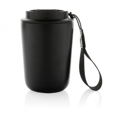 Logotrade promotional item picture of: Cuppa RCS re-steel vacuum tumbler with lanyard