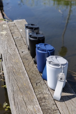 Logotrade promotional items photo of: Cuppa RCS re-steel vacuum tumbler with lanyard