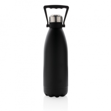 Logo trade promotional gifts picture of: RCS Recycled stainless steel large vacuum bottle 1.5L