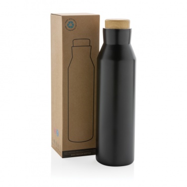 Logo trade business gift photo of: Gaia RCS certified recycled stainless steel vacuum bottle