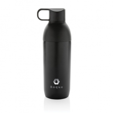Logo trade promotional item photo of: Flow RCS recycled stainless steel vacuum bottle