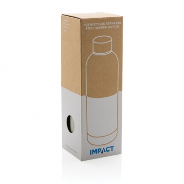 Logotrade promotional gift picture of: RCS Recycled stainless steel Impact vacuum bottle