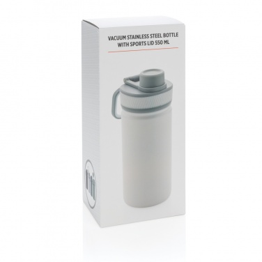 Logotrade promotional merchandise photo of: Vacuum stainless steel bottle with sports lid 550ml