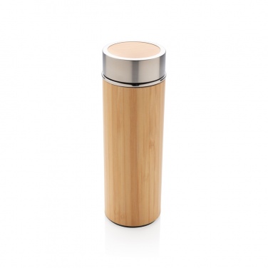 Logo trade advertising product photo of: Leak proof bamboo vacuum bottle