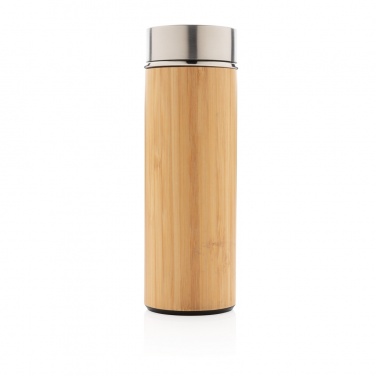 Logo trade promotional products picture of: Leak proof bamboo vacuum bottle
