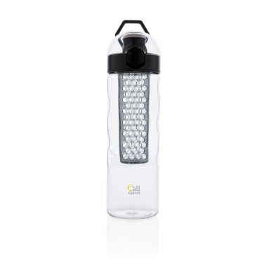Logo trade promotional giveaways image of: Honeycomb lockable leak proof infuser bottle