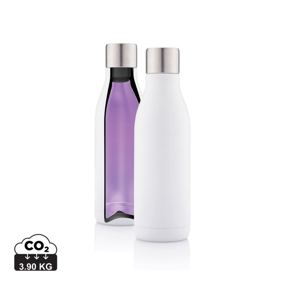 Logotrade business gift image of: UV-C steriliser vacuum stainless steel bottle
