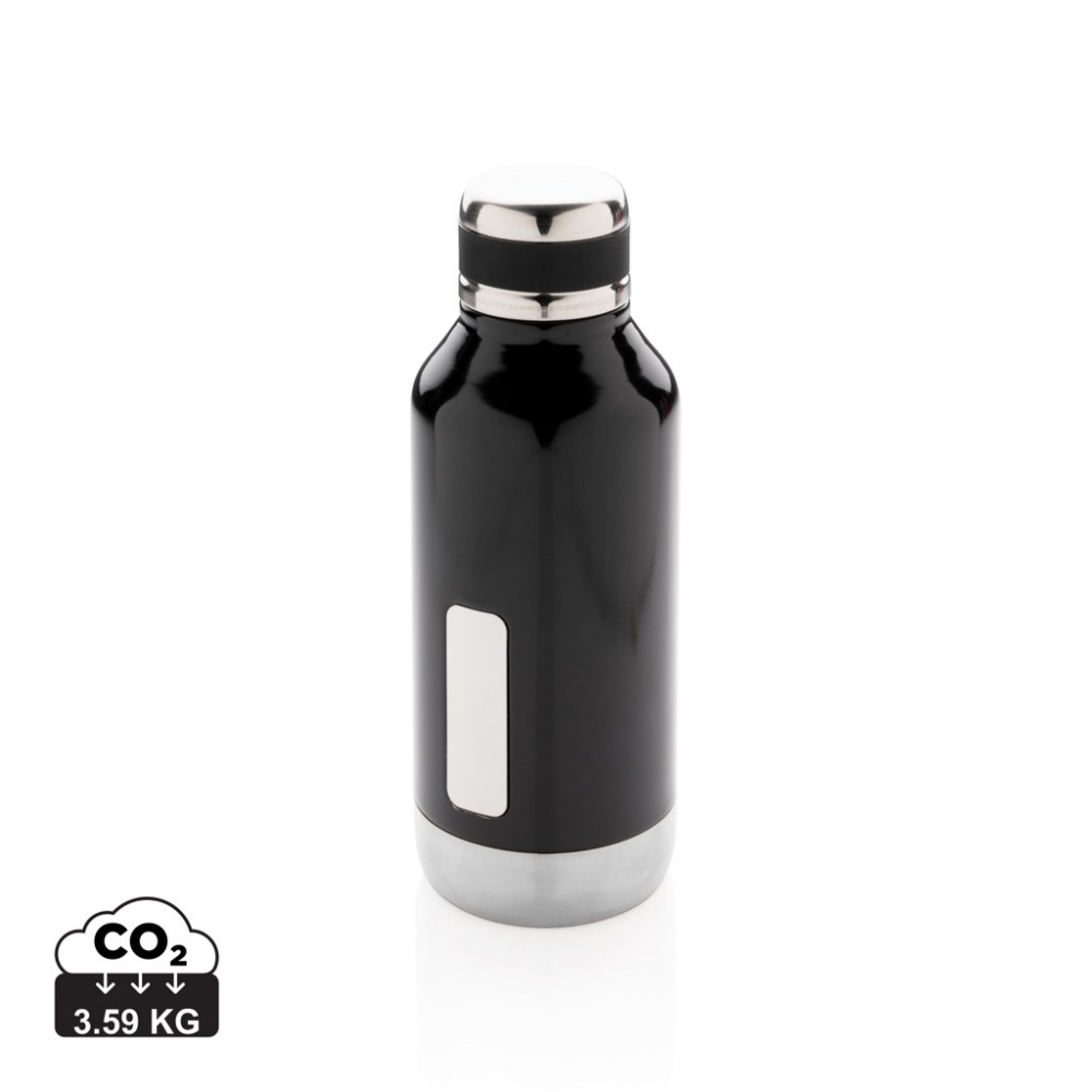 Logo trade promotional items image of: Leak proof vacuum bottle with logo plate