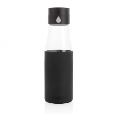 Logotrade corporate gifts photo of: Ukiyo glass hydration tracking bottle with sleeve