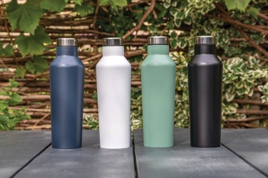 Logo trade promotional giveaways picture of: Modern vacuum stainless steel water bottle