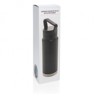 Logo trade promotional merchandise picture of: Leakproof vacuum on-the-go bottle with handle