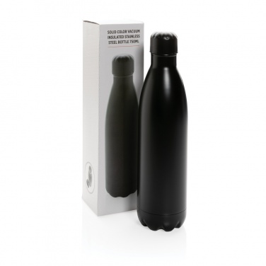 Logo trade promotional merchandise picture of: Solid colour vacuum stainless steel bottle 750ml