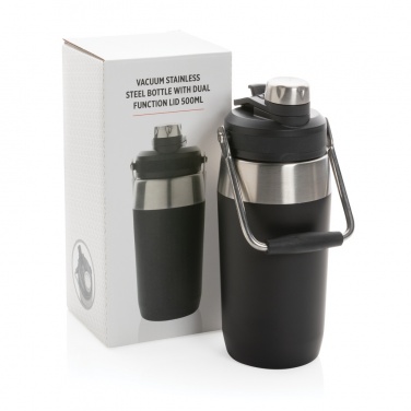 Logotrade business gifts photo of: Vacuum stainless steel dual function lid bottle 500ml