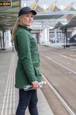 Logo trade corporate gifts image of: Impact 6 panel 280gr Recycled cotton cap with AWARE™ tracer