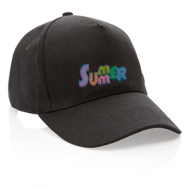 Logotrade promotional merchandise image of: Impact 5panel 280gr Recycled cotton cap with AWARE™ tracer