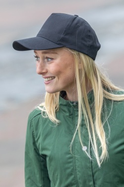 Logotrade business gift image of: Impact 5 panel 190gr Recycled cotton cap with AWARE™ tracer