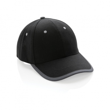 Logotrade advertising products photo of: Impact AWARE™ Brushed rcotton 6 panel contrast cap 280gr