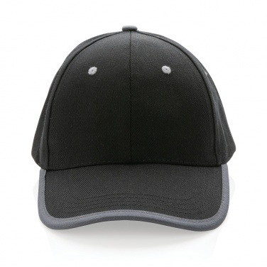 Logo trade corporate gift photo of: Impact AWARE™ Brushed rcotton 6 panel contrast cap 280gr
