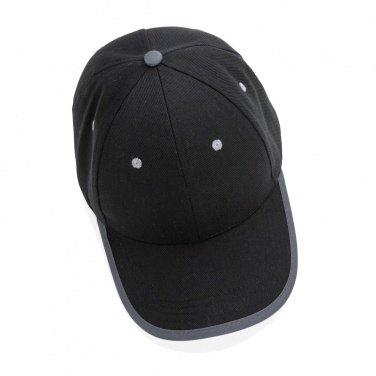 Logo trade promotional giveaways picture of: Impact AWARE™ Brushed rcotton 6 panel contrast cap 280gr