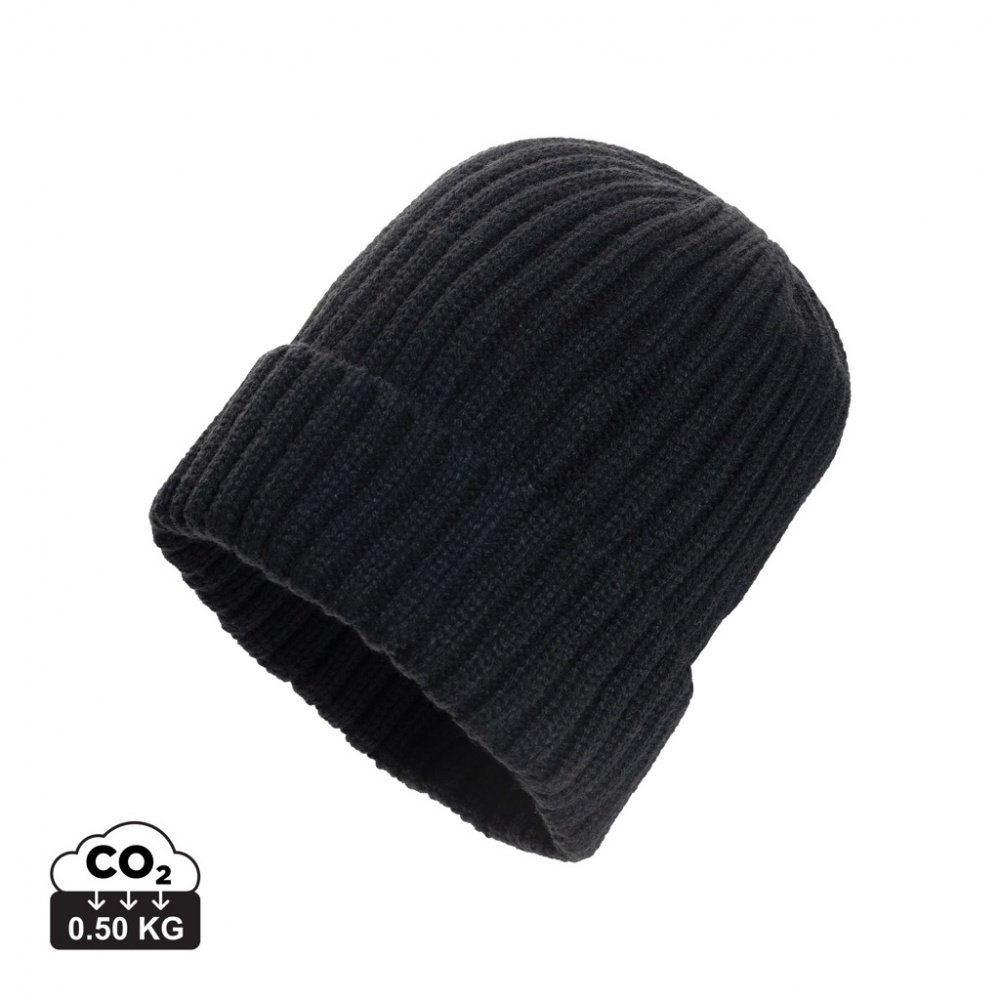 Logo trade promotional product photo of: Kennedi AWARE™ Polylana® beanie with large rib