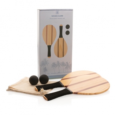 Logotrade business gift image of: Wooden frescobol tennis set