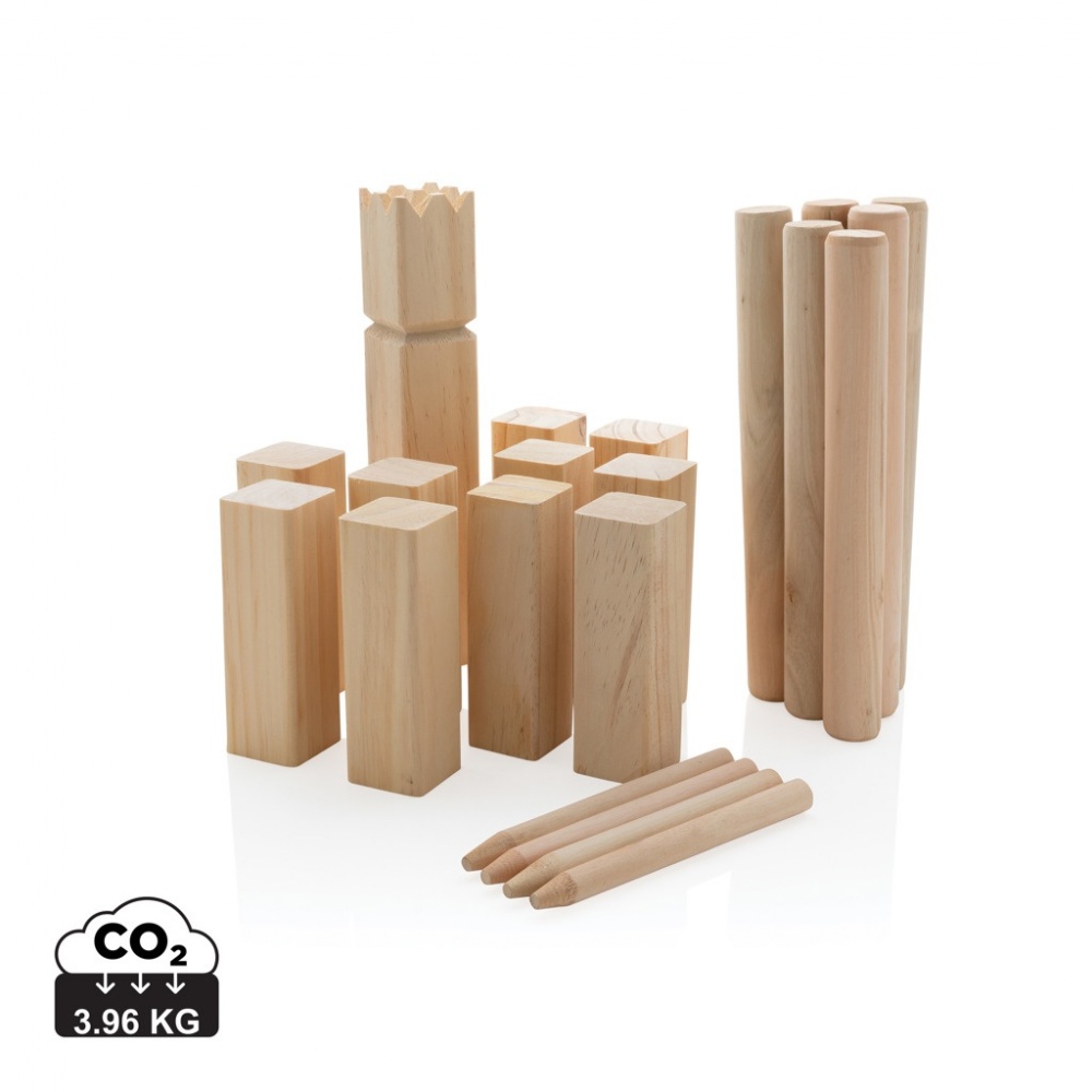 Logo trade promotional products picture of: Wooden kubb set