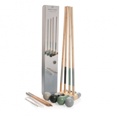 Logo trade promotional products picture of: Wooden croquet set