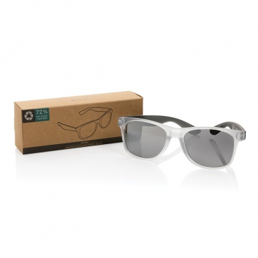 Logo trade promotional merchandise photo of: Gleam RCS recycled PC mirror lens sunglasses