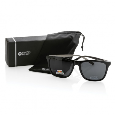 Logotrade promotional item image of: Swiss Peak RCS rplastic polarised sunglasses