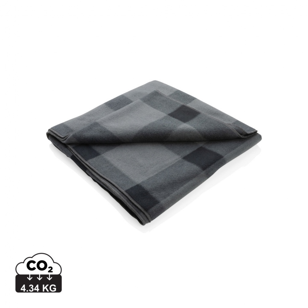 Logo trade promotional products picture of: Soft plaid fleece blanket