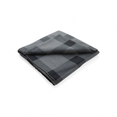Logo trade business gifts image of: Soft plaid fleece blanket