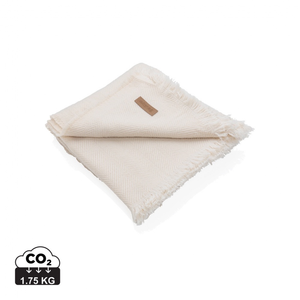 Logotrade promotional giveaway image of: Ukiyo Aware™ Polylana® woven blanket 130x150cm