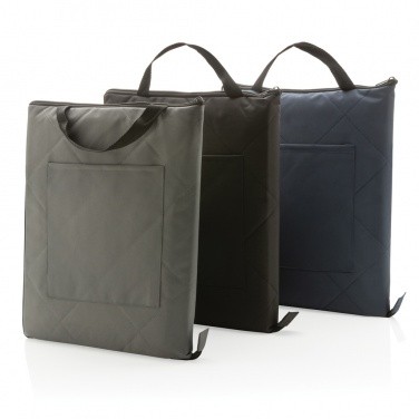 Logo trade business gifts image of: Impact Aware™ RPET foldable quilted picnic blanket