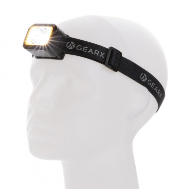 Logotrade promotional product picture of: Gear X RCS rPlastic heavy duty head torch