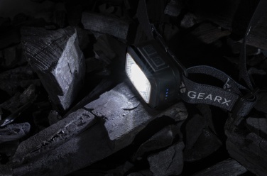 Logotrade promotional product image of: Gear X RCS rPlastic heavy duty head torch