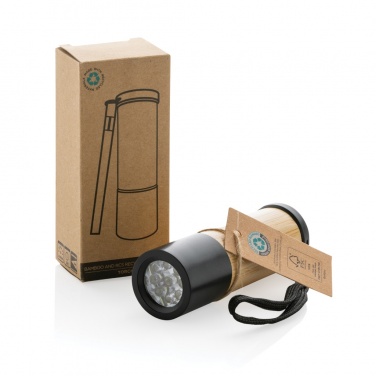 Logo trade corporate gift photo of: Bamboo and RCS certfied recycled plastic torch