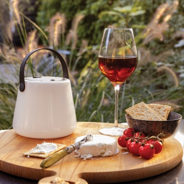 Logotrade promotional product picture of: SolarGlow RCS recycled ABS USB-rechargeable outdoor light