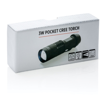 Logo trade promotional item photo of: 3W pocket CREE torch