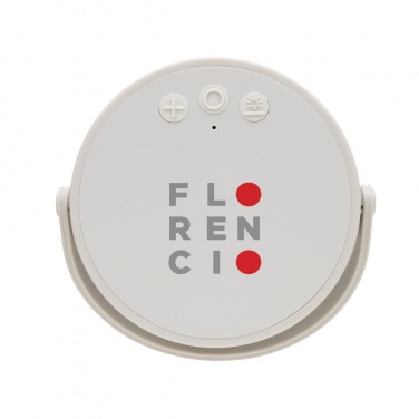 Logo trade promotional gifts image of: Aurora RCS recycled plastic USB re-chargeable table lamp