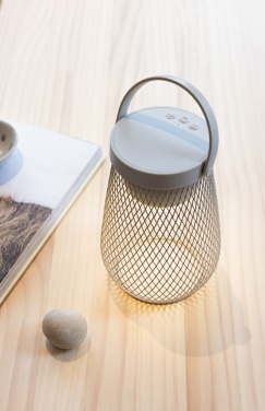 Logo trade promotional giveaways image of: Aurora RCS recycled plastic USB re-chargeable table lamp