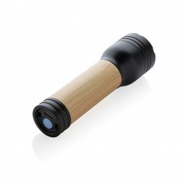 Logotrade advertising product picture of: Lucid 1W RCS certified recycled plastic & bamboo torch