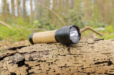 Logotrade corporate gift picture of: Lucid 1W RCS certified recycled plastic & bamboo torch