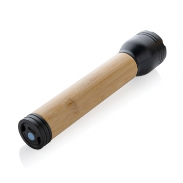 Logo trade promotional item photo of: Lucid 5W RCS certified recycled plastic & bamboo torch