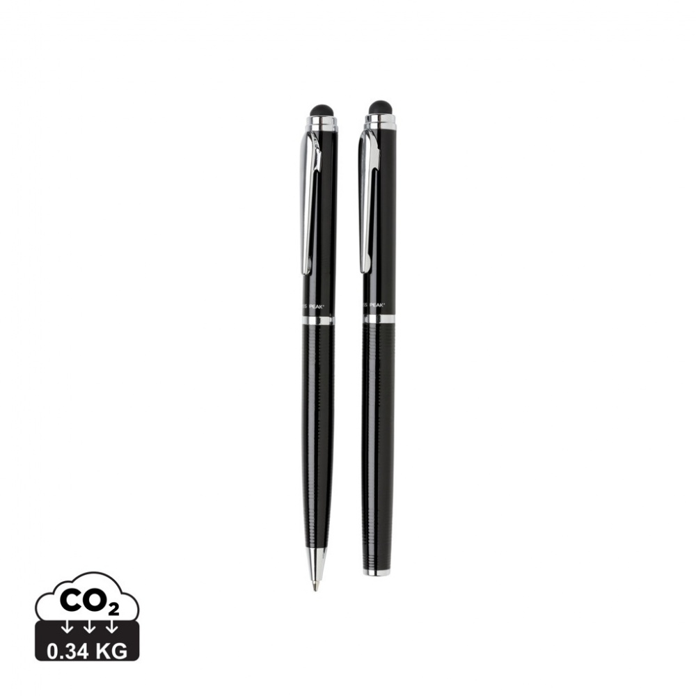 Logo trade promotional gifts picture of: Swiss Peak deluxe pen set