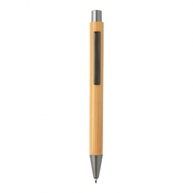 Logo trade business gift photo of: Slim design bamboo pen