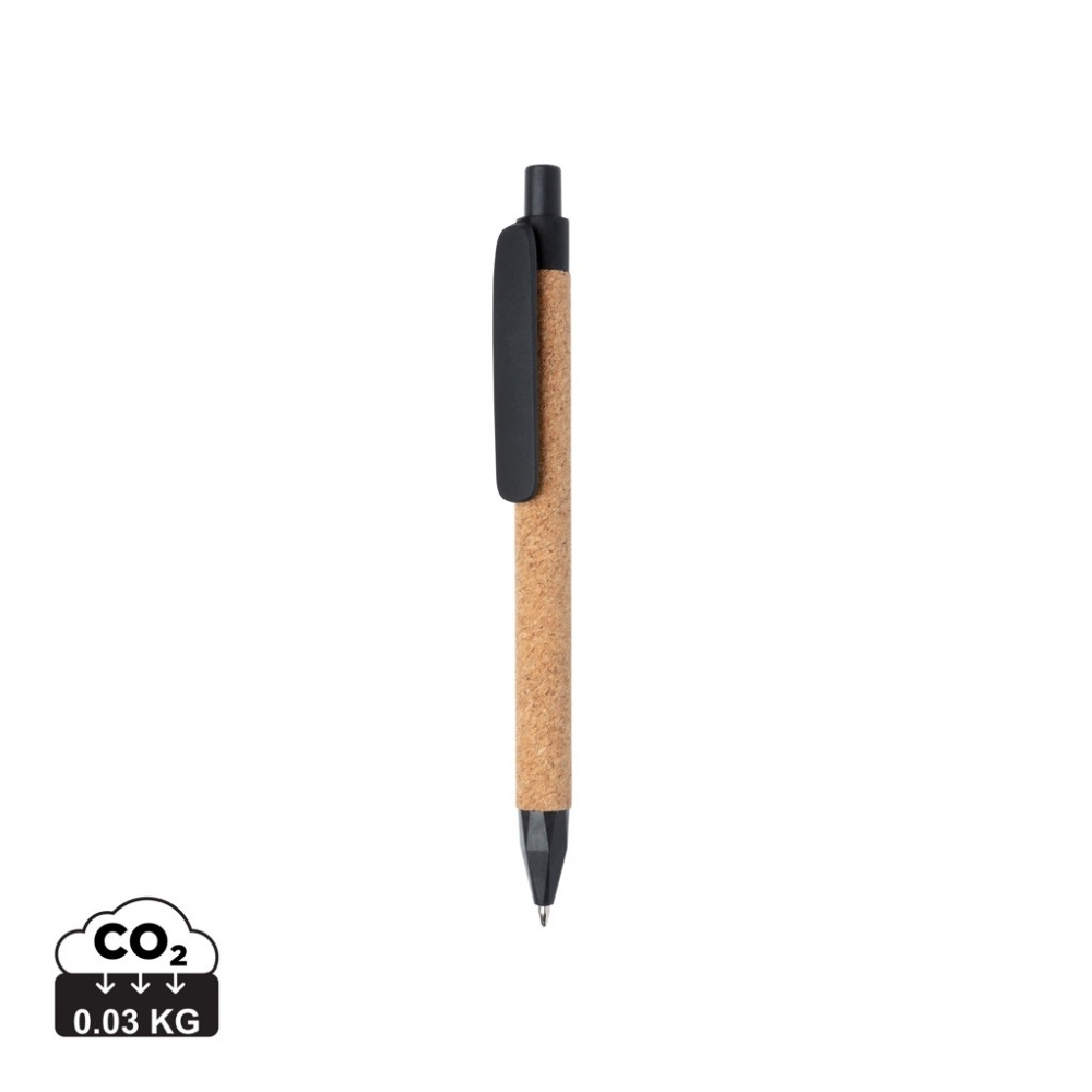 Logo trade advertising products image of: Write wheatstraw and cork pen